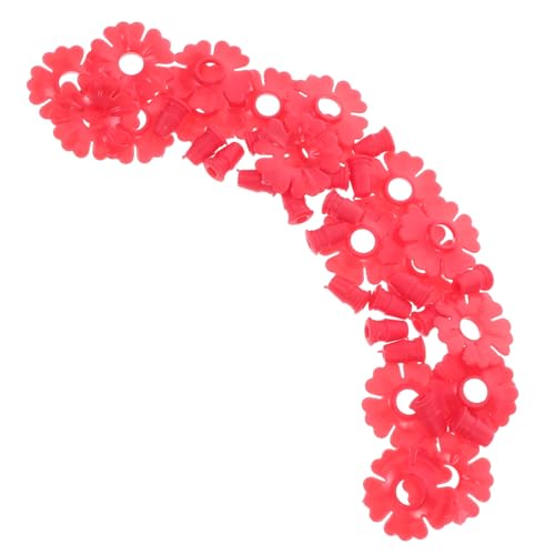 VILLFUL 20 Stück Teiliges Hummingbird Futterblumen Wetterfest Langlebig Einfach zu Reinigen Naturgetreu Gestaltet für Außenbereich Vogel Futterzubehör von VILLFUL