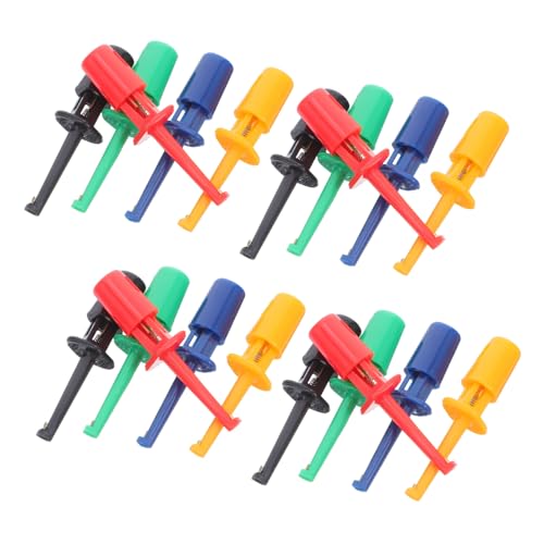 VILLFUL 20 Stück Teiliges Multimeter Bunte Federklemmen für Elektronische Bauteile Präzises Prüfen Mini-haken Clips für Leiterplatten und Kabelprüfung VILLFUL 20 Stück Teiliges Multimeter Bunte Federklemmen für Elektronische Bauteile Präzises Prüfen Mini-haken Clips für Leiterplatten und Kabelprüfung von VILLFUL