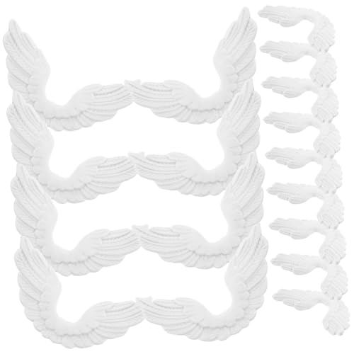 VILLFUL 24 Stück Engel Flügel Bastelzubehör für Weihnachten DIY Weihnachtsdeko Leicht Langlebig für Hochzeiten Feiern Christbaum und Kranzschmuck VILLFUL 24 Stück Engel Flügel Bastelzubehör für Weihnachten DIY Weihnachtsdeko Leicht Langlebig für Hochzeiten Feiern Christbaum und Kranzschmuck von VILLFUL