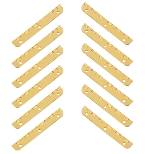 VILLFUL 24 Stück Mini Klavierscharnier Runde Ecken Scharniere für Schmuckkästen Holzboxen DIY Bastelprojekte Robuste Langlebige Metallbeschläge Leicht zu Installieren VILLFUL 24 Stück Mini Klavierscharnier Runde Ecken Scharniere für Schmuckkästen Holzboxen DIY Bastelprojekte Robuste Langlebige Metallbeschläge Leicht zu Installieren von VILLFUL