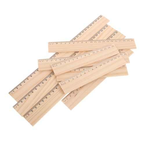VILLFUL 24stücke Teiliges Lineal-Set Aus Holz Für Schüler Und Lehrer Gerade Lineale Für Schule Büro Zeichnen Holzbearbeitungsbedarf von VILLFUL