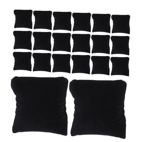 VILLFUL 25 Stück Teiliges Uhrenkissen aus Schwarzem Fusselmaterial Kleines Schmuckdisplay Kissen mit Seidiger Füllung Stabile und Stilvolle Uhren Armbandhalterungen für Laden und Zuhause VILLFUL 25 Stück Teiliges Uhrenkissen aus Schwarzem Fusselmaterial Kleines Schmuckdisplay Kissen mit Seidiger Füllung Stabile und Stilvolle Uhren Armbandhalterungen für Laden und Zuhause von VILLFUL