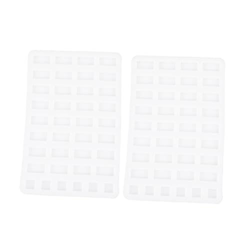 VILLFUL 2St Ziegelform Backsteinform aus Silikon DIY Silikonform Schimmel Bausteine kleine Backsteinform Mauerziegelmodell Miniatur einstellen Bastelbedarf Backstein-Werkzeug Sandkasten von VILLFUL