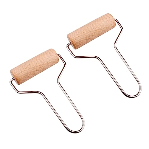 VILLFUL 2stücke Holz Tonrollen Werkzeug Mit Griff Für Polymer Walze Für Knete Teig Und Backen Zerkleinerung Werkzeug Für Modellieren von VILLFUL