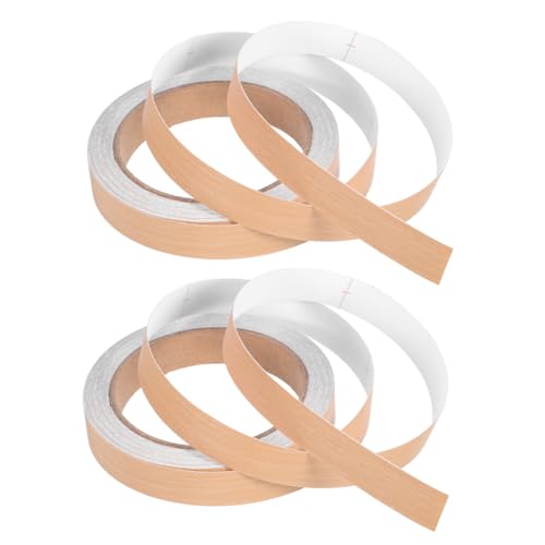 VILLFUL 2rollen Bodenreparaturflicken Türkantenstreifen Arbeitsplattenkantenstreifen Selbstklebendes Holzkantenschutzband Für Heimwerker Schränke Fenster Regale Und Fußleisten von VILLFUL