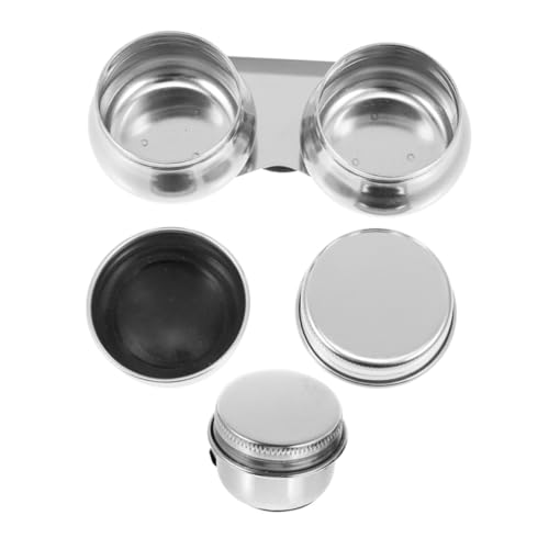 VILLFUL 2stücke Mischbecher Für Pinselreinigung Edelstahl-palettenbecher Zum Mischen Von Farben Für Innen Und Außenbereich Mit Integriertem Pinselwascher Und Clip Für Einfache VILLFUL 2stücke Mischbecher Für Pinselreinigung Edelstahl-palettenbecher Zum Mischen Von Farben Für Innen Und Außenbereich Mit Integriertem Pinselwascher Und Clip Für Einfache von VILLFUL