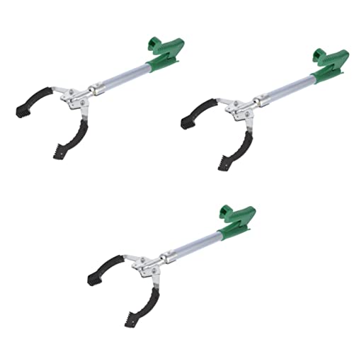 VILLFUL 3 Stk Mülleimer Greifer Erreichen Klauengreifer-aufnahmewerkzeug Müllsammler Grabber Tragbarer Greifer Grabber Reacher-tool Pickup-stick-grabber Ältere Clip Abholen Stahl Metall von VILLFUL