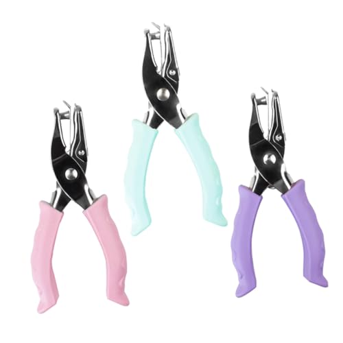 VILLFUL 3 Stück Rundloch-lochstanzer Ergonomischer Handgriff Stabiles Material Leichter Tragbarer Binder-locher für Notizbücher Scrapbooking und Büro Zuhause VILLFUL 3 Stück Rundloch-lochstanzer Ergonomischer Handgriff Stabiles Material Leichter Tragbarer Binder-locher für Notizbücher Scrapbooking und Büro Zuhause von VILLFUL