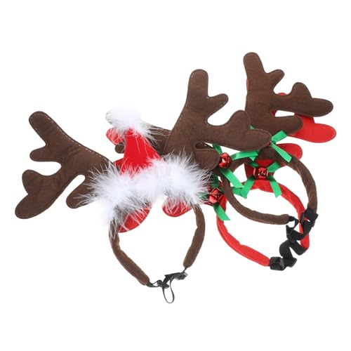VILLFUL 3 Stück Teiliges Hund Weiches Weihnachts-Haarschmuck Haustier-Kopfbedeckung Festlich Leicht für Party Fotoshootings Geeignet VILLFUL 3 Stück Teiliges Hund Weiches Weihnachts-Haarschmuck Haustier-Kopfbedeckung Festlich Leicht für Party Fotoshootings Geeignet von VILLFUL