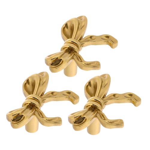 VILLFUL 3 Stück Teiliges Messing Schrankknöpfe Bogenform Goldene Schubladenknöpfe für Kommode Schrank Möbel Möbelgriffe für Einfache Installation VILLFUL 3 Stück Teiliges Messing Schrankknöpfe Bogenform Goldene Schubladenknöpfe für Kommode Schrank Möbel Möbelgriffe für Einfache Installation von VILLFUL