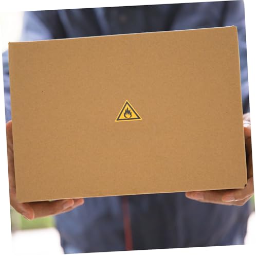 VILLFUL 3 Stück Teiliges Selbstklebendes Flammwarnschild Langlebiger Aufkleber für Feuerschutz Kompaktes und Leichtes Warnzeichen Feuersicherheit in Gefährlichen Bereichen von VILLFUL