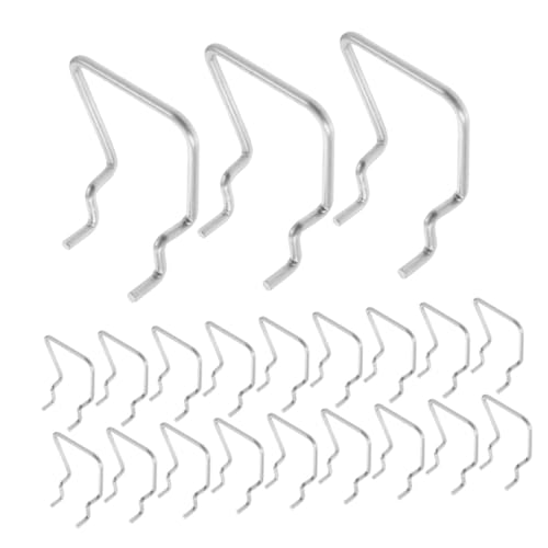 VILLFUL 30 Stück Lochboard -Werkzeugregal Steckbrett-Werkzeughalter Garage -Pegboard -Haken Garagen-Pegboard-Organizer Werkzeuge Stecktafelhaken Rostfreier Stahl Silber von VILLFUL