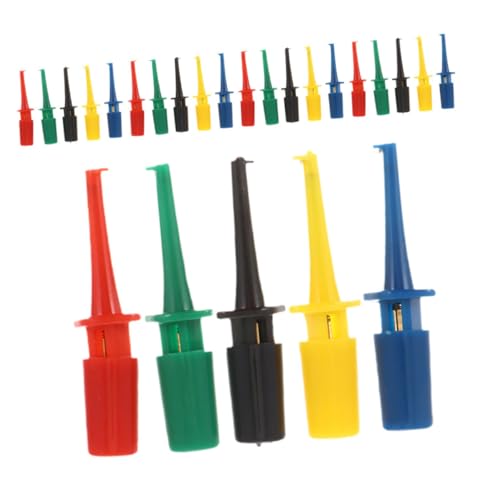 VILLFUL 30 Stück Teiliges Multimeter Bunte Mini Prüfklemmen mit Abgerundetem Haken für Elektronische Prüfungen und Messungen an Leiterplatten und Bauteilen VILLFUL 30 Stück Teiliges Multimeter Bunte Mini Prüfklemmen mit Abgerundetem Haken für Elektronische Prüfungen und Messungen an Leiterplatten und Bauteilen von VILLFUL