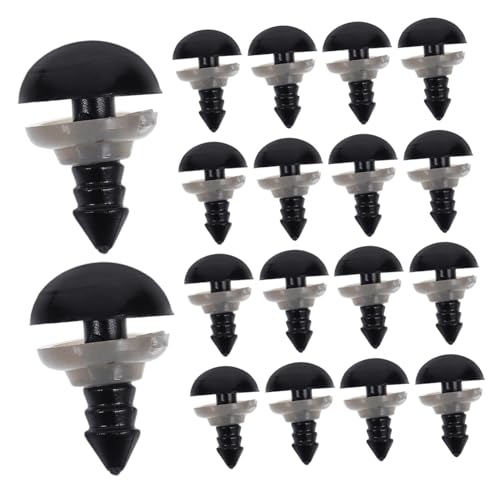 VILLFUL 320 Stück Schwarze Kunststoff Sicherheitsaugen mit Unterlegscheiben für DIY Stofftiere Puppen und Handgemachtes Realistische Bastelaugen für Häkeln VILLFUL 320 Stück Schwarze Kunststoff Sicherheitsaugen mit Unterlegscheiben für DIY Stofftiere Puppen und Handgemachtes Realistische Bastelaugen für Häkeln von VILLFUL