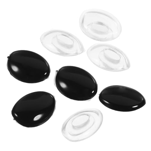 VILLFUL 4 Paare Brillen Nasenpads aus Weichem Silikon rutschfeste Oval Geformte Nasenstützen Hautfreundlich Langlebig Passend für Kleine Gläser Jungen Mädchen Nasenschoner für von VILLFUL