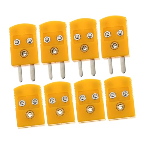 VILLFUL 4 Sätze Thermoelement Steckverbinder Robustes Abs Material Male und Female Adapter für Präzise Temperaturmessung Einfache Plug Play Verbindung Kompatibel Fühler Instrumenten von VILLFUL