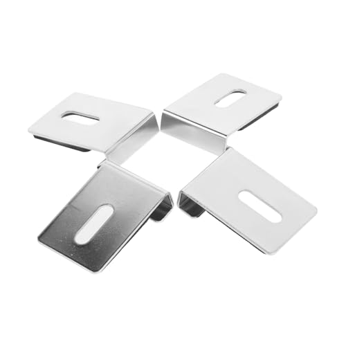 VILLFUL 4 Satz Teiliges Edelstahl Spiegelhalter Clips zur Wandmontage Einfache Installation Zuverlässige Glashalterung für Badezimmerspiegel Robuste Metallhalterungen für Glasleisten VILLFUL 4 Satz Teiliges Edelstahl Spiegelhalter Clips zur Wandmontage Einfache Installation Zuverlässige Glashalterung für Badezimmerspiegel Robuste Metallhalterungen für Glasleisten von VILLFUL