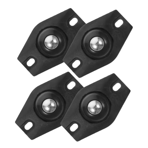 VILLFUL 4 Stck Teiliges Selbstklebende Mini Lenkrollen aus ABS Geräuscharme Gleitrollen für Mülltonnen und Aufbewahrungsboxen Leichte Verschleißfeste für Einfache Handhabung von VILLFUL
