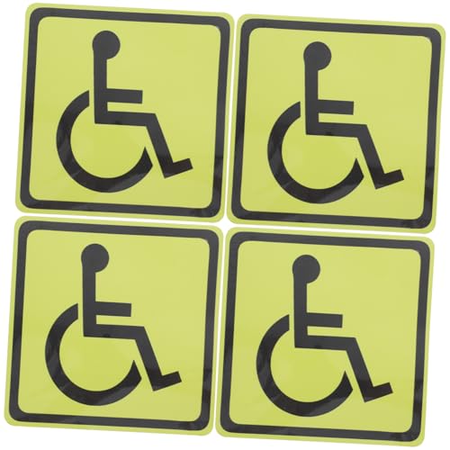 VILLFUL 4 Stück Behindertensymbol Aufkleber Zugangsschild Aufkleber für Fenster Hochsichtbare Wetterbeständige Warnaufkleber für Rollstuhlfahrer Gelb Langlebig VILLFUL 4 Stück Behindertensymbol Aufkleber Zugangsschild Aufkleber für Fenster Hochsichtbare Wetterbeständige Warnaufkleber für Rollstuhlfahrer Gelb Langlebig von VILLFUL