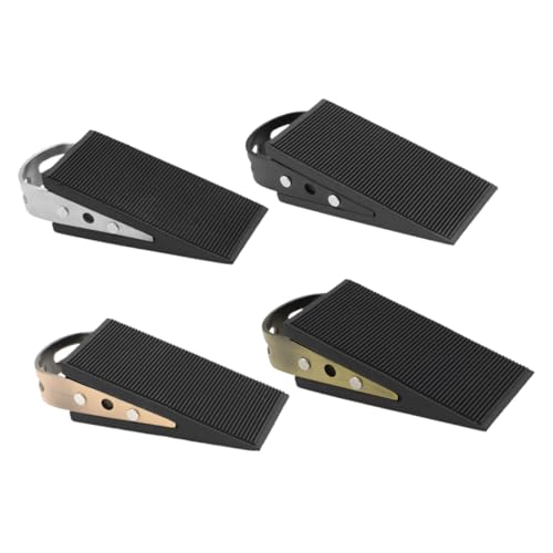 VILLFUL 4 Stück Edelstahl Türstopper Schwerer Türkeil mit Sicherheitsfunktion Rutschfest für Innenbereich Geeignet für Metall Feuerschutztüren Vielseitig für Büro Zuhause und Gewerbe von VILLFUL