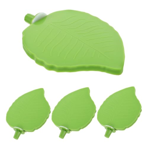 VILLFUL 4 Stück Papageien Sitzstangen Blattform Plattform Vogelkäfig Zubehör für Wellensittiche Nymphensittiche und Kleine Papageien Multifunktionale Vogelspielzeug Ruhe Kletterstation von VILLFUL