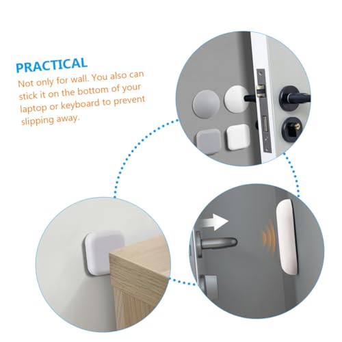 VILLFUL 4 Stück Silikon Türstopper Selbstklebend Wand Türgriffschutz Geräuschdämpfend Stoßfänger für Wohn Bürotüren Weiß Schutz vor Wandbeschädigung VILLFUL 4 Stück Silikon Türstopper Selbstklebend Wand Türgriffschutz Geräuschdämpfend Stoßfänger für Wohn Bürotüren Weiß Schutz vor Wandbeschädigung von VILLFUL