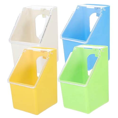 VILLFUL 4 Stück Tauben Futterstation mit Deckel Multifunktionale Hängebox für Vogelkäfige Futter und Wasserbehälter und Langlebig für Tauben und Heimvögel Blau Gelb Grün und Weiß VILLFUL 4 Stück Tauben Futterstation mit Deckel Multifunktionale Hängebox für Vogelkäfige Futter und Wasserbehälter und Langlebig für Tauben und Heimvögel Blau Gelb Grün und Weiß von VILLFUL