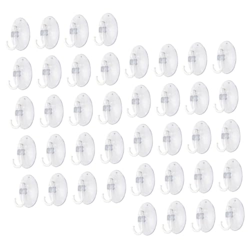 VILLFUL 40 Stück Transparente Saugnapfhaken Stark Haftend Wiederverwendbar ohne Bohren Vielseitig für Bad Küche Fliesen Glas zum Aufhängen von Handtüchern Kleidung Taschen Schlüsseln VILLFUL 40 Stück Transparente Saugnapfhaken Stark Haftend Wiederverwendbar ohne Bohren Vielseitig für Bad Küche Fliesen Glas zum Aufhängen von Handtüchern Kleidung Taschen Schlüsseln von VILLFUL