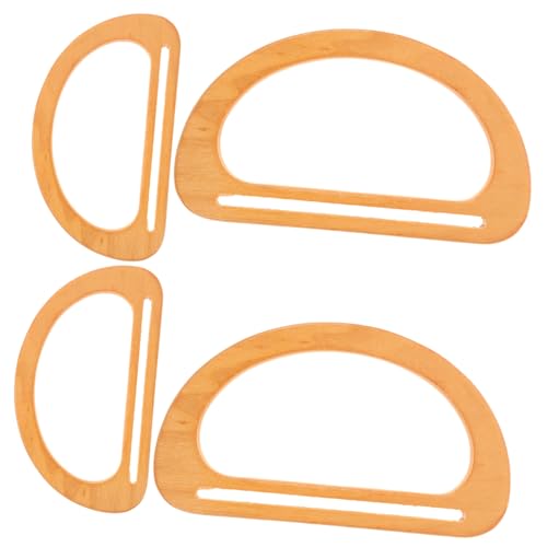 VILLFUL 4stücke D-förmige Holz-taschengriffe -geldbörsenrahmen-aufhänger DIY-handtaschenzubehör Holz-taschengriffe Für Handtaschenherstellung von VILLFUL