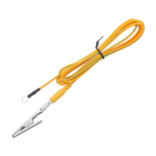 VILLFUL 5 Stück Anti-static Erdungskabel mit Krokodilklemme und Terminalanschluss Langlebige Flexible Erdungsleitung für Elektronische Geräte Einfache Installation Sichere Verbindung von VILLFUL