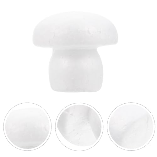 VILLFUL 5 Stück Teiliges DIY Schaumstoff Pilz Modell Ungiftig und Langlebig Einfach zu Bemalen Fördert Kreativität und Malfähigkeiten für Bastelfans von VILLFUL