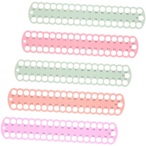 VILLFUL 5 Stück Teiliges Fadenhalter mit Löchern Kreuzstich Garn Organizer Robuste Nähgarn Aufbewahrungsplatte Platzsparend und Wiederverwendbar für Stick und Näharbeiten von VILLFUL