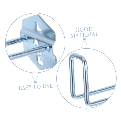 VILLFUL 5 Stück Teiliges Metall pegboard haken Vielseitige Werkzeugspeicher halter für Garage und Werkstatt Platzsparende Stabile Aufbewahrungslösung für Elektrowerkzeuge und Zubehör von VILLFUL