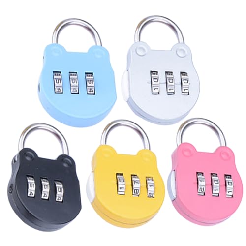 VILLFUL 5 Stück Teiliges Mini zahlenschloss Stelligem Code Tragbare Vorhängeschlösser für Gepäck Rucksäcke Aufbewahrungsboxen Einfache Passwortänderung Sichere Diebstahlsicherung in Rot VILLFUL 5 Stück Teiliges Mini zahlenschloss Stelligem Code Tragbare Vorhängeschlösser für Gepäck Rucksäcke Aufbewahrungsboxen Einfache Passwortänderung Sichere Diebstahlsicherung in Rot von VILLFUL
