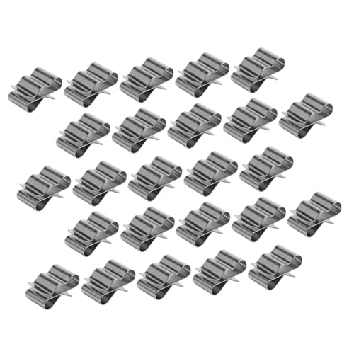 VILLFUL 50 Stück Kabelschellen aus Edelstahl Photovoltaik Kabelclips mit Widerhakenförmigem Rückenteil Schonend für Kabelisolierung Hohe Härte für Solar Verlängerungskabel Robustes von VILLFUL