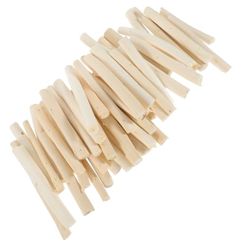 VILLFUL 50 Stück Teiliges Getrocknete Holzäste Natürliche Weiße Dreifach zweige Vielseitige Holzstäbchen für DIY Bastelprojekte Deko Blumenarrangements Fotorequisiten von VILLFUL