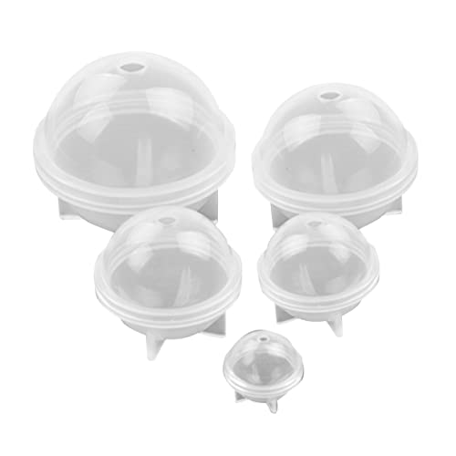 VILLFUL 5Stücke Teiliges Runde Silikonform mit Hoher Spiegelfläche für DIY Handwerksprojekte und Durchmesser für Backen Desserts und Kreative Bastelarbeiten von VILLFUL