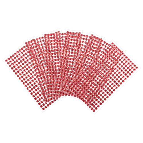 VILLFUL 6 Blätter Selbstklebende Acryl Strasssteine für Basteln Langlebige Schmuckaufkleber Geeignet für Handyhüllen Scrapbooking DIY Dekoration Starke Haftung Brillanter Glitzer in Rot VILLFUL 6 Blätter Selbstklebende Acryl Strasssteine für Basteln Langlebige Schmuckaufkleber Geeignet für Handyhüllen Scrapbooking DIY Dekoration Starke Haftung Brillanter Glitzer in Rot von VILLFUL
