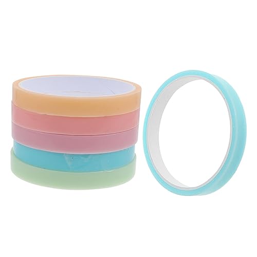 VILLFUL 6 Rollen Bunte Klebebandrollen Teiliges Farbenfrohen Selbstklebenden Ballbändern für Kreative Bastelprojekte und Schulbedarf für DIY zur Verbesserung der Hand Augen Koordination VILLFUL 6 Rollen Bunte Klebebandrollen Teiliges Farbenfrohen Selbstklebenden Ballbändern für Kreative Bastelprojekte und Schulbedarf für DIY zur Verbesserung der Hand Augen Koordination von VILLFUL