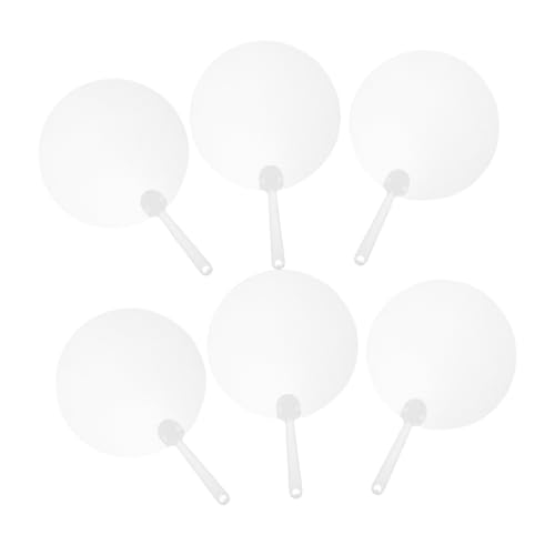 VILLFUL 6 Stück DIY Blank Fächer Handfächer PVC zum Malen und Gestalten für Partys Hochzeiten und Kreative Deko Projekte VILLFUL 6 Stück DIY Blank Fächer Handfächer PVC zum Malen und Gestalten für Partys Hochzeiten und Kreative Deko Projekte von VILLFUL