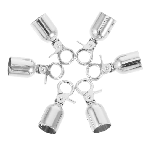 VILLFUL 6 Stück Karabinerhaken Für Abspannseile Metallseilklemmen Metall Karabinerhaken Seilhalter Seilbeschläge Seilendstopper Haken Für Leine Endkappenverbinder VILLFUL 6 Stück Karabinerhaken Für Abspannseile Metallseilklemmen Metall Karabinerhaken Seilhalter Seilbeschläge Seilendstopper Haken Für Leine Endkappenverbinder von VILLFUL