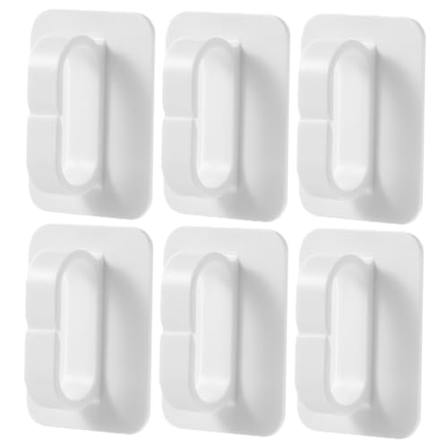 VILLFUL 6 Stück Selbstklebende Multifunktionale Wandhaken ohne Bohren Weiß Platzsparend Rostfrei für Bad Küche Flur Stabiler Schlüssel und Handtuchhalter Einfach zu Montieren VILLFUL 6 Stück Selbstklebende Multifunktionale Wandhaken ohne Bohren Weiß Platzsparend Rostfrei für Bad Küche Flur Stabiler Schlüssel und Handtuchhalter Einfach zu Montieren von VILLFUL