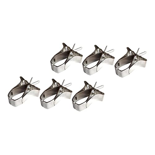 VILLFUL 6 Stück Vogelkäfig Futterclips Obst und Gemüsehalter für Vögel Multifunktionale Futterklammern zur Praktischen Befestigung und Sauberen Fütterung Käfigen von VILLFUL