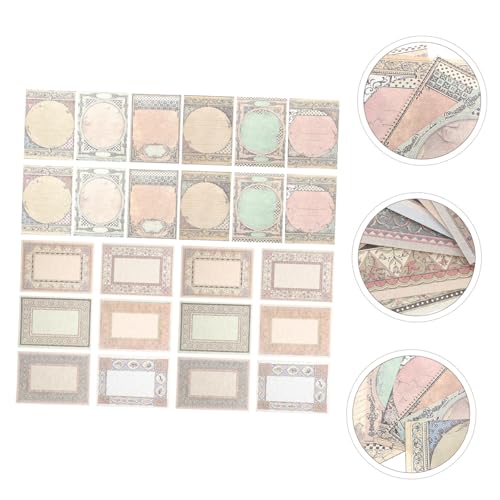 VILLFUL 60 Stück Teiliges Scrapbook Hintergrundpapier Dekoratives Vintage Bastelpapier für DIY Notizbuch Collage und Fotoalbum Leicht Beschreibbar Vielseitiges Scrapbook Zubehör für von VILLFUL