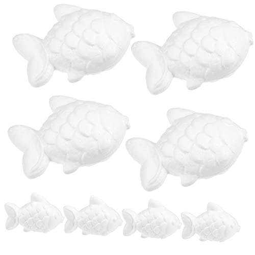 VILLFUL 8 StüCk SchaumstoffbäLle Weiß Dekoration Bastelmaterial FüR Party Hochzeiten Halloween Ostern Weihnachten DIY Foam Ball Spielzeug von VILLFUL