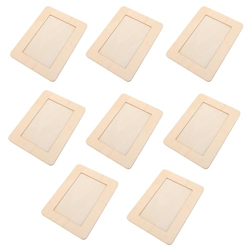 VILLFUL 8 Stück Teiliges Blanke Holz-bilderrahmen Stehend zum Einfachen Zusammenbauen Natürliche Holzstruktur für DIY Malerei Bastelprojekte Kreative Fotodekoration Schulaktivitäten VILLFUL 8 Stück Teiliges Blanke Holz-bilderrahmen Stehend zum Einfachen Zusammenbauen Natürliche Holzstruktur für DIY Malerei Bastelprojekte Kreative Fotodekoration Schulaktivitäten von VILLFUL