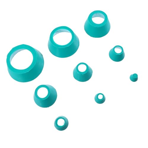 VILLFUL 8 Stück Teiliges Filteradapter und Kegelkegel aus Elastischem Gummi mit Konischem Kragen Vielseitig Kompatibel für Laborfiltration Einfach zu Reinigen und Langlebig von VILLFUL