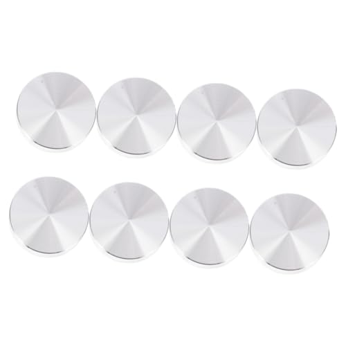 VILLFUL 8 Stück Teiliges Glas Tischplattenadapter aus Aluminiumlegierung rutschfeste Runde Scheiben für Glastische und Beistelltische Stabile Glasplatte Halterung für Wohnzimmer und von VILLFUL