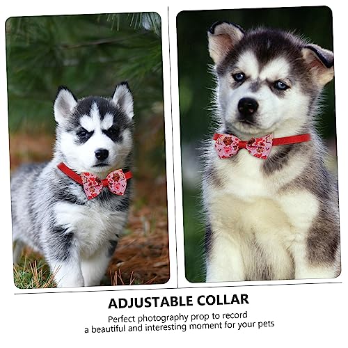 VILLFUL 8 Stück Teiliges Verstellbares Haustier Halsband mit Niedlicher Schleife Langlebiges Hundehalsband für Valentinstag Fotoshooting Sicherer für Kleine und Mittlere Hunde VILLFUL 8 Stück Teiliges Verstellbares Haustier Halsband mit Niedlicher Schleife Langlebiges Hundehalsband für Valentinstag Fotoshooting Sicherer für Kleine und Mittlere Hunde von VILLFUL