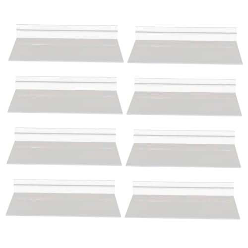 VILLFUL 8 Stück Transparente Teiliges Slatwall Regal für Schuhe Kunststoffregal zur Wandmontage für Geschäfte und Boutiquen zur Effektiven Präsentation von Schuhen VILLFUL 8 Stück Transparente Teiliges Slatwall Regal für Schuhe Kunststoffregal zur Wandmontage für Geschäfte und Boutiquen zur Effektiven Präsentation von Schuhen von VILLFUL